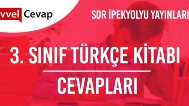 3. Sınıf SDR İpekyolu Yayınları Türkçe Kitabı Cevapları