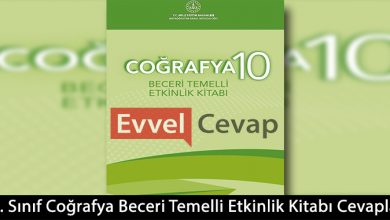 10. Sınıf Coğrafya Beceri Temelli Etkinlik Kitabı Cevapları