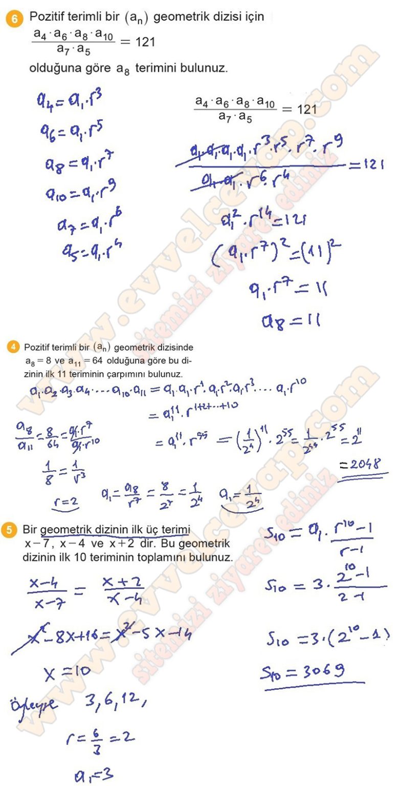 12. Sınıf Matematik Meb Yayınları Ders Kitabı Cevapları Sayfa 93