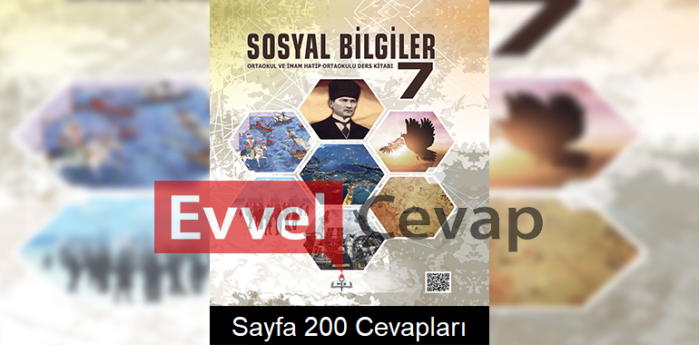7. Sınıf Sosyal Bilgiler Ders Kitabı Cevapları Meb Yayınları Sayfa 200