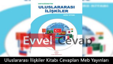 Uluslararası İlişkiler Ders Kitabı Cevapları Meb Yayınları