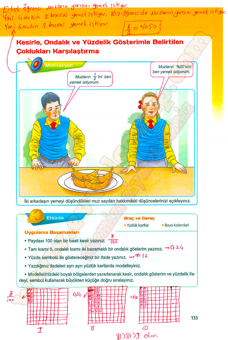 5 sınıf matematik ders kitabı cevapları 134 135