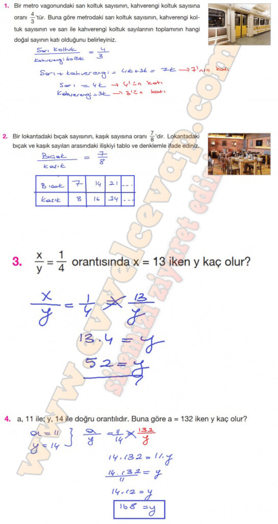 7. Sınıf Matematik Ders Kitabı Sayfa 117 Cevapları Berkay Yayıncılık