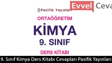 9. Sınıf Kimya Ders Kitabı Cevapları Pasifik Yayınları