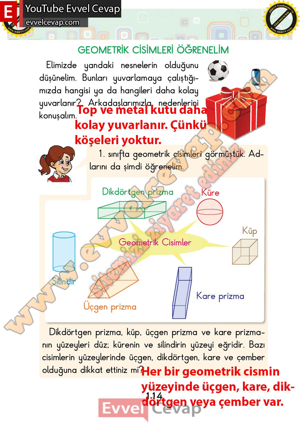 2 sınıf matematik sayfa 114 115 cevapları