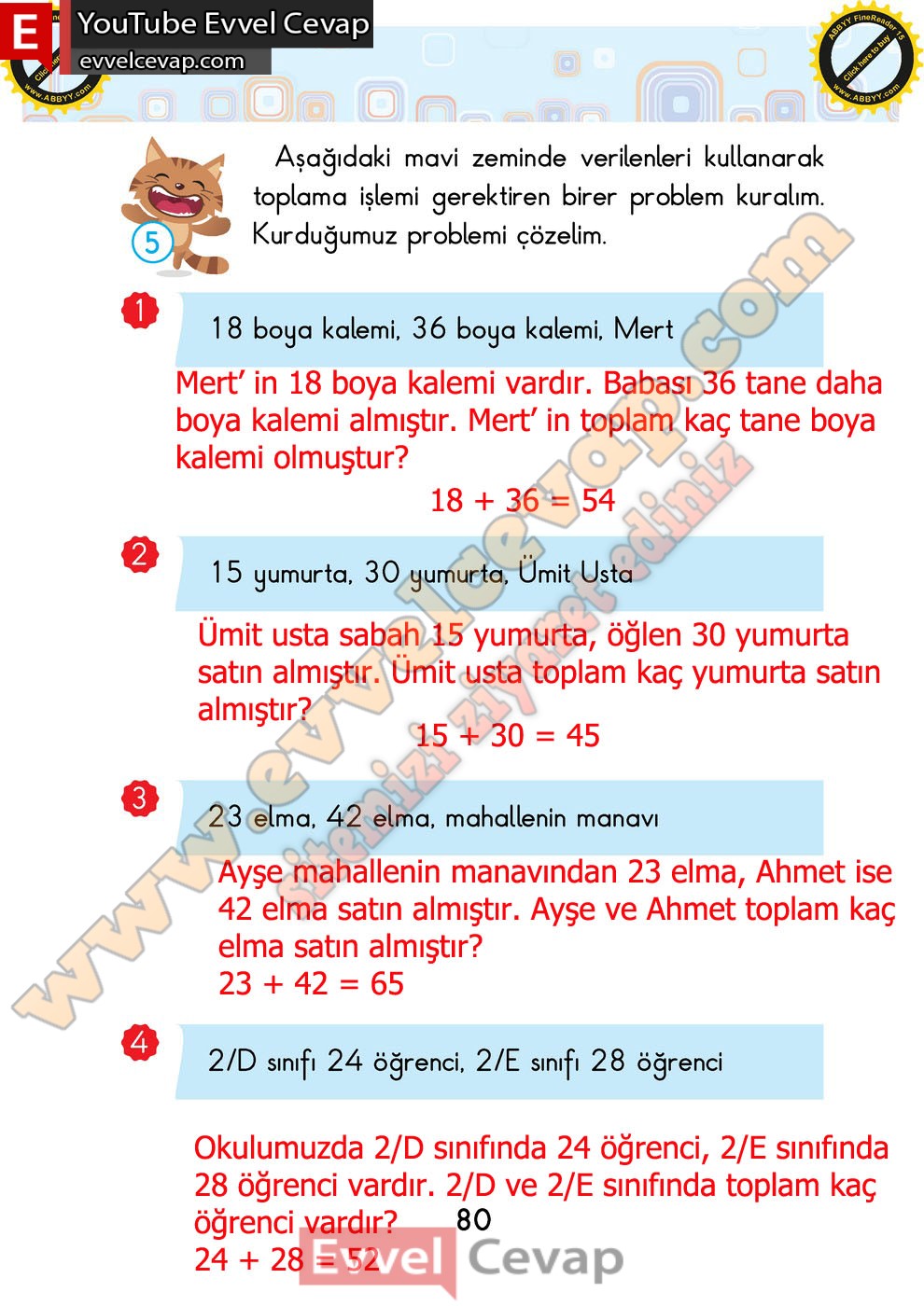 2 sınıf matematik ders kitabı pasifik yayınları sayfa 80 cevapları