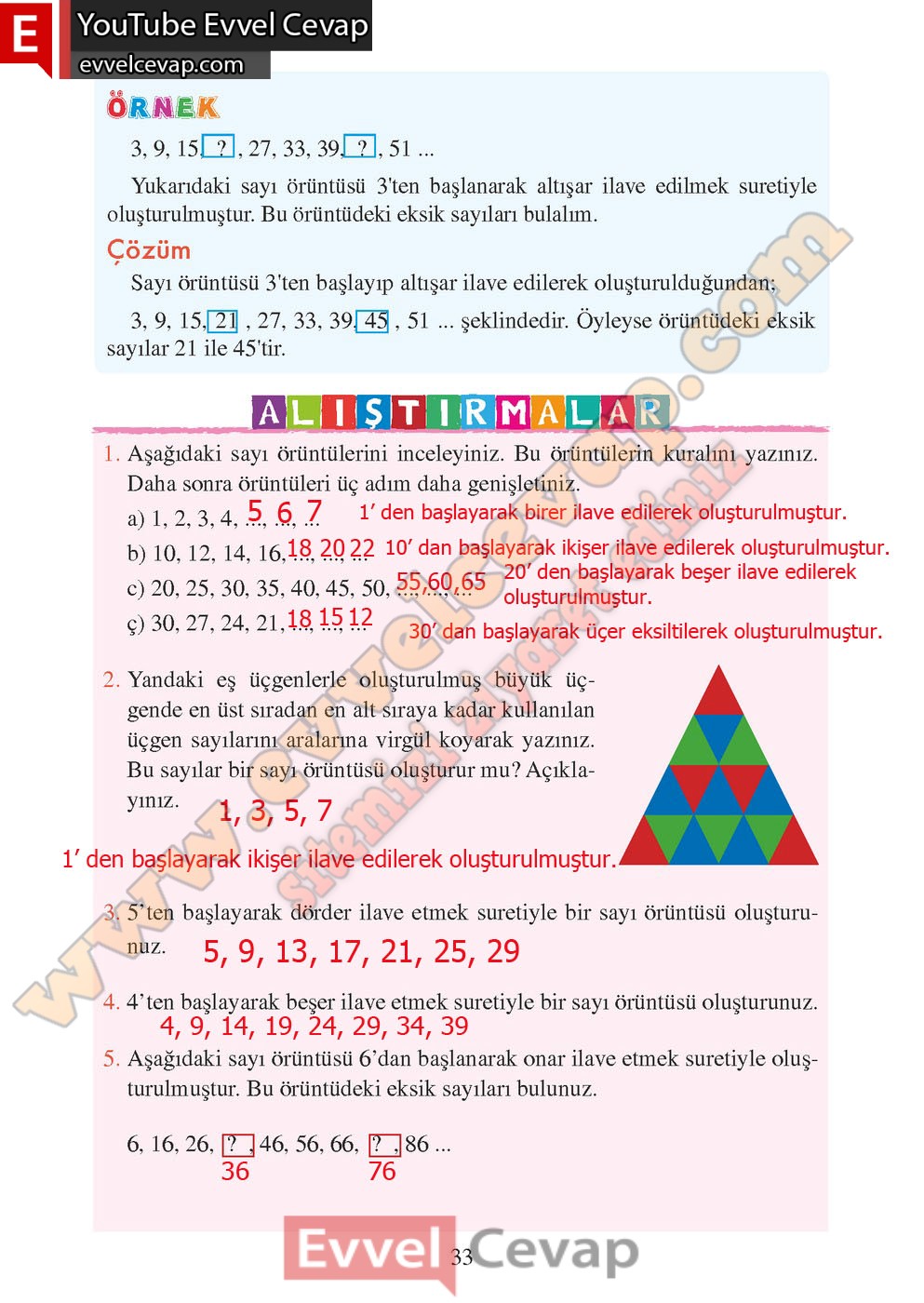 3 sınıf matematik kitabı sayfa 32 33