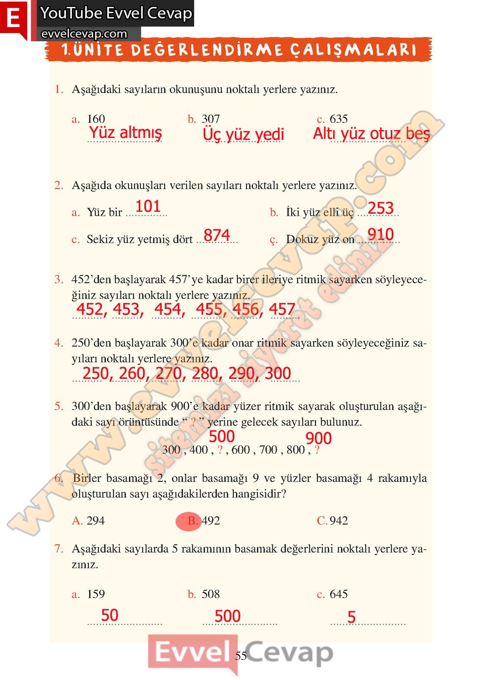 3 sınıf matematik ders kitabı sayfa 56 57 58 cevapları