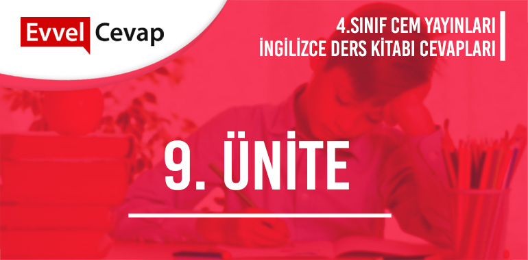 4. Sınıf İngilizce Ders Kitabı Cevapları Cem Yayınları 9. Ünite