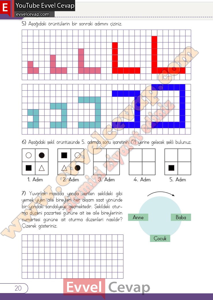 5 sınıf matematik kitabı sayfa 20 21 cevapları