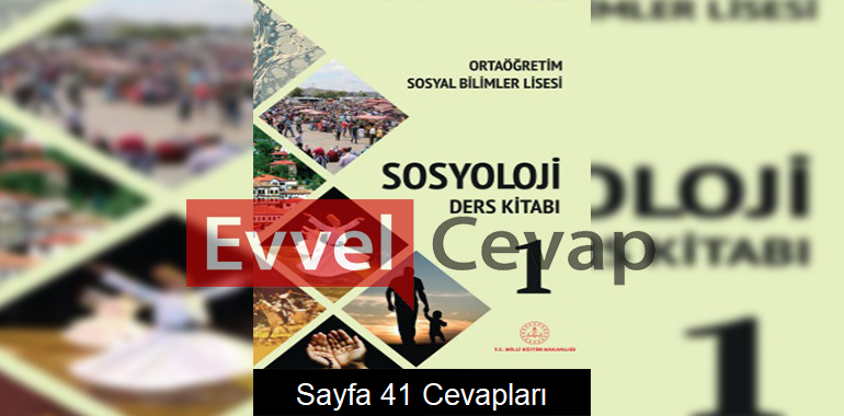 Sosyoloji Ders Kitabı Cevapları Meb Yayınları Sayfa 41