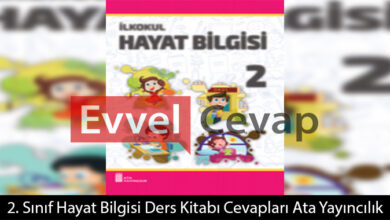 2. Sınıf Hayat Bilgisi Ders Kitabı Cevapları Ata Yayıncılık