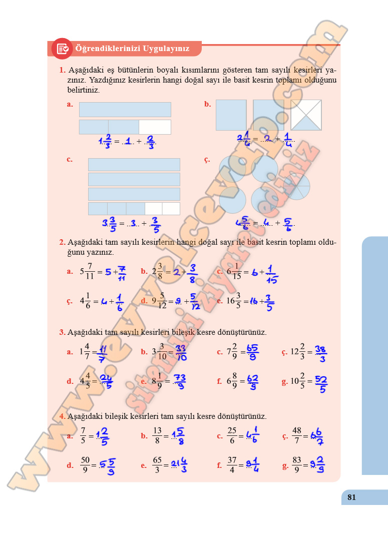 5 sınıf matematik ders kitabı sayfa 80 81 cevapları