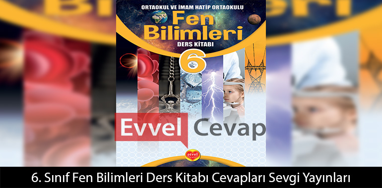 6. Sınıf Fen Bilimleri Ders Kitabı Sevgi Yayınları Cevapları