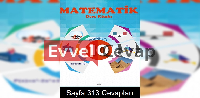 10. Sınıf Matematik Meb Yayınları Ders Kitabı Cevapları Sayfa 313 