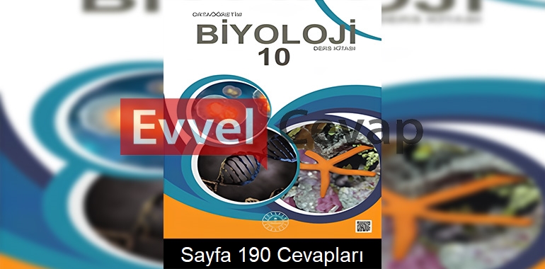 10. Sınıf Biyoloji Kitabı Cevapları Meb Yayınları Sayfa 190 