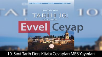 10. Sınıf Tarih Ders Kitabı Cevapları