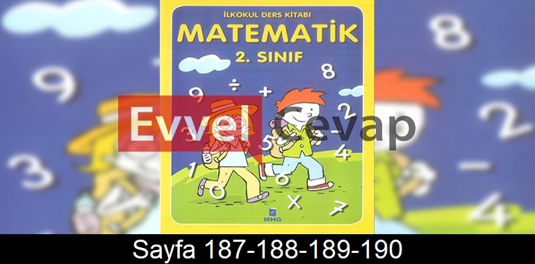 2. Sınıf MHG Yayınları Matematik Ders Kitabı Cevapları Sayfa 187-188-189-190