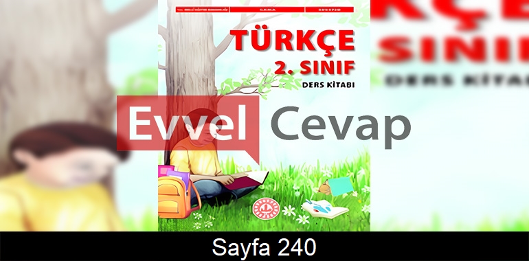 2. Sınıf Türkçe Ders Kitabı Cevapları Meb Yayınları Sayfa 240