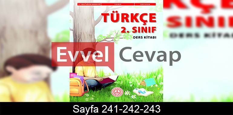 2. Sınıf Türkçe Ders Kitabı Cevapları Meb Yayınları Sayfa 241-242-243