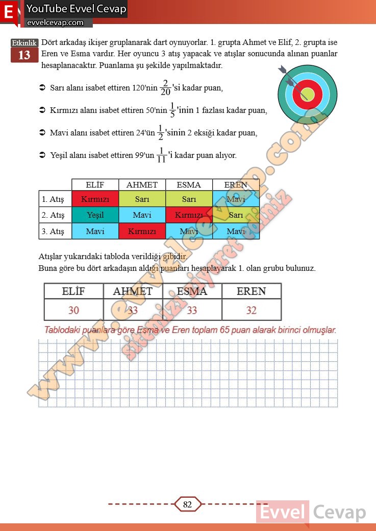 turbo matematik 4 sınıf sayfa 82 cevapları