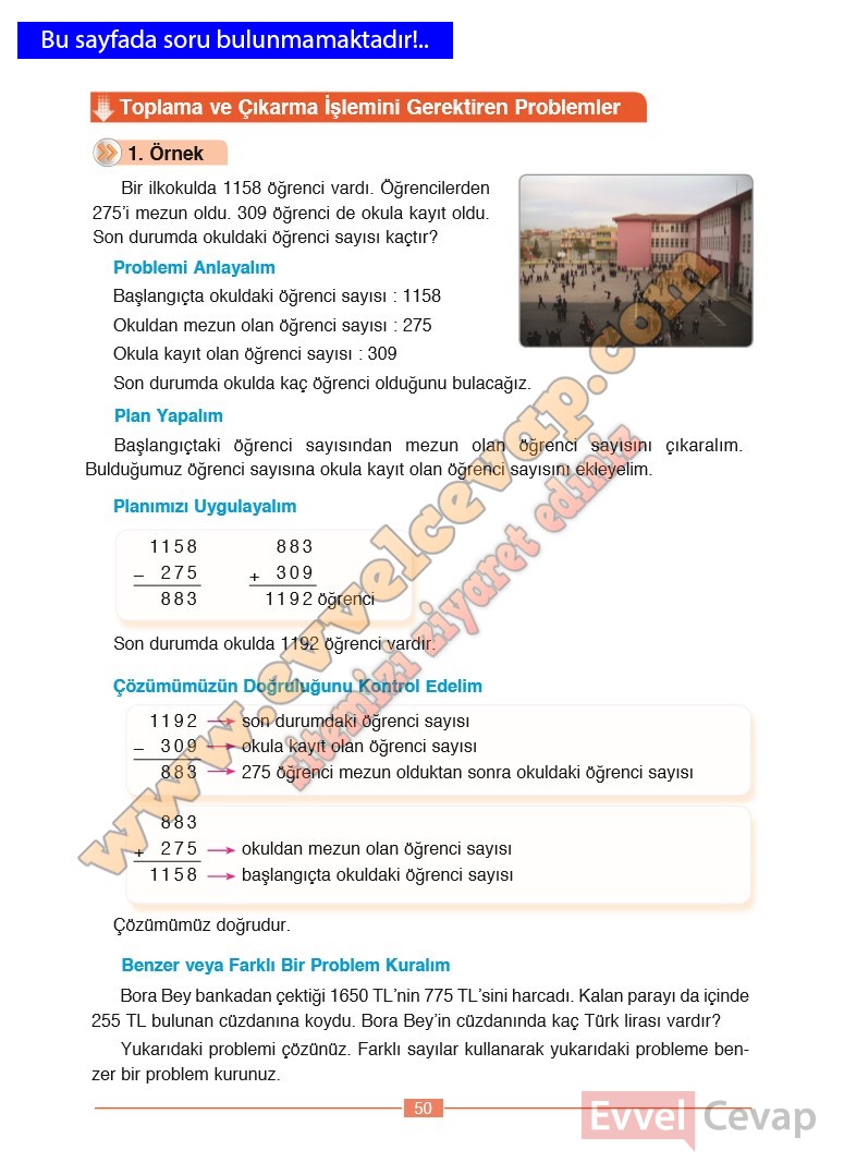 matematik ders kitabı 4 sınıf sayfa 52 53 cevapları