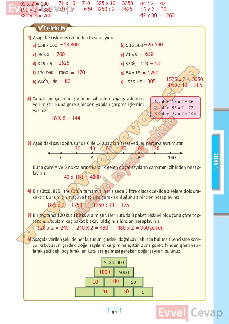 5. Sınıf Meb Yayınları Matematik Ders Kitabı Cevapları Sayfa 56-57-58 ...