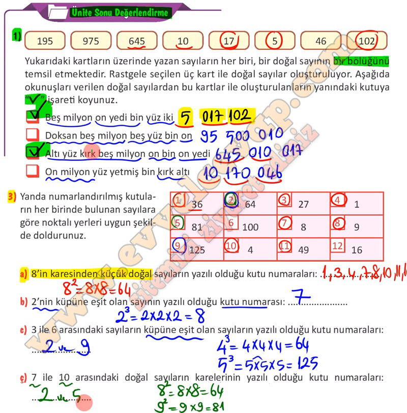 5. Sınıf Matematik Ders Kitabı Cevapları Meb Yayınları Sayfa 83