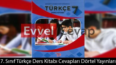 7. Sınıf Türkçe Ders Kitabı Cevapları Dörtel Yayınları