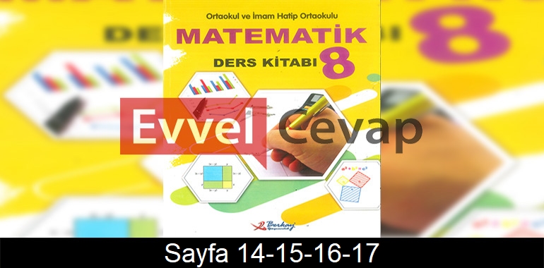 8. Sınıf Berkay Yayınları Matematik Ders Kitabı Cevapları Sayfa 14-15-16-17