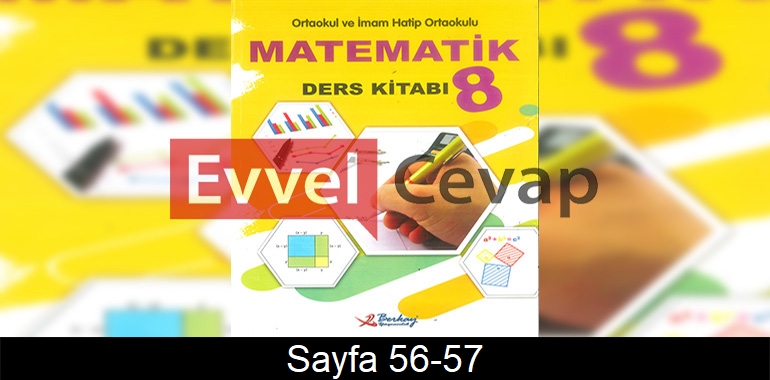 8. Sınıf Berkay Yayınları Matematik Ders Kitabı Cevapları Sayfa 56-57