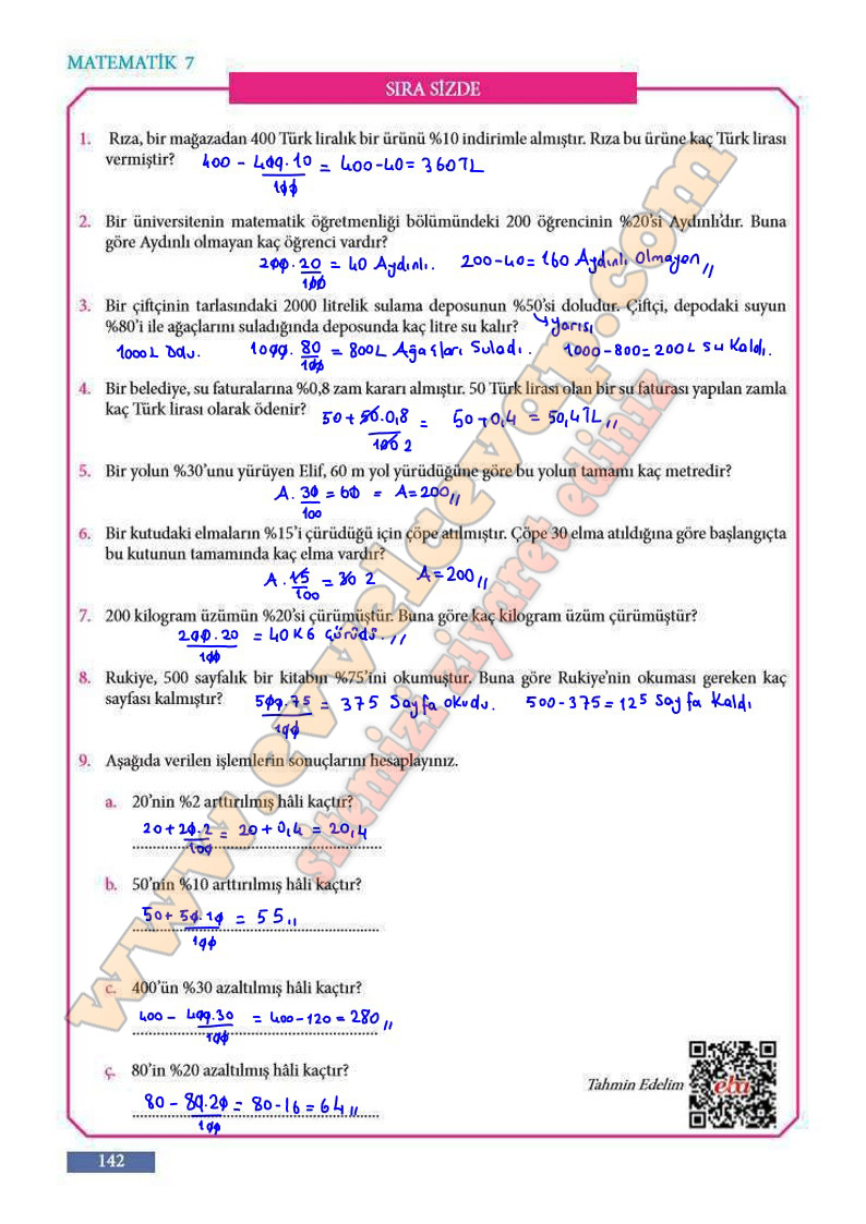 7-sinif-matematik-ders-kitabi-cevabi-meb-sayfa-142