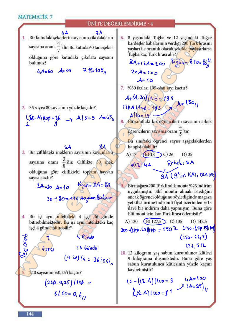 7-sinif-matematik-ders-kitabi-cevabi-meb-sayfa-144