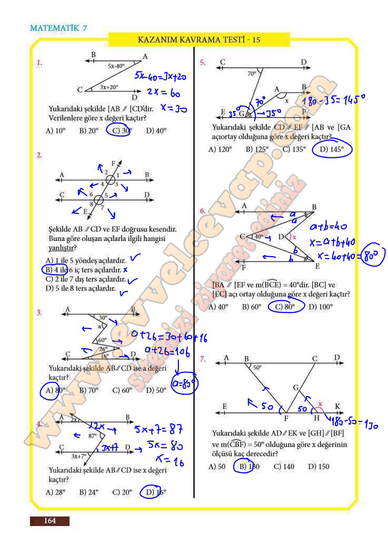 7-sinif-matematik-ders-kitabi-cevaplari-meb-sayfa-164