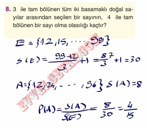 3 Ile Tam Bölünen Tüm Iki Basamaklı Doğal Sayılar Arasından Seçilen Bir ...