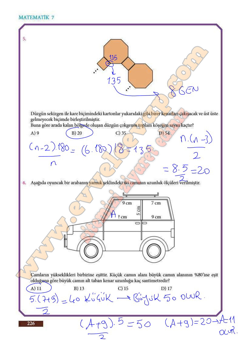 7-sinif-matematik-ders-kitabi-cevaplari-meb-sayfa-226
