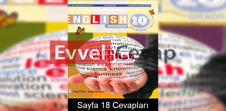 10. Sınıf İngilizce Çalışma Kitabı Cevapları Pasifik Yayınları Sayfa 18 