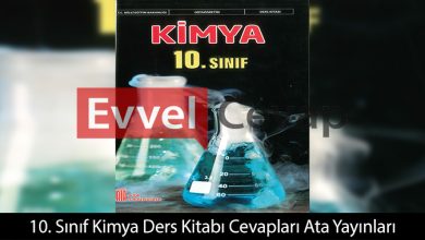 10. Sınıf Kimya Ders Kitabı Cevapları Ata Yayınları