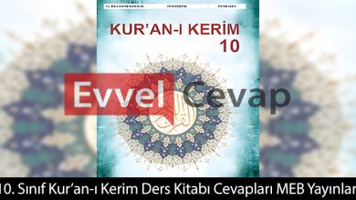 10. Sınıf Kur’an-ı Kerim Ders Kitabı Cevapları Meb