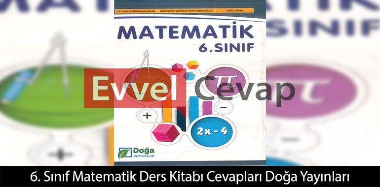 6. Sınıf Matematik Ders Kitabı Cevapları Doğa Yayınları