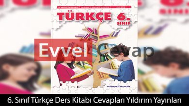 6. Sınıf Türkçe Ders Kitabı Cevapları Yıldırım Yayınları