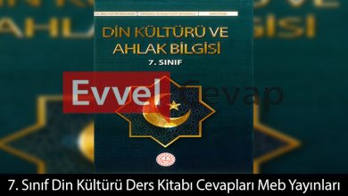 7. Sınıf Din Kültürü Ders Kitabı Cevapları Meb Yayınları