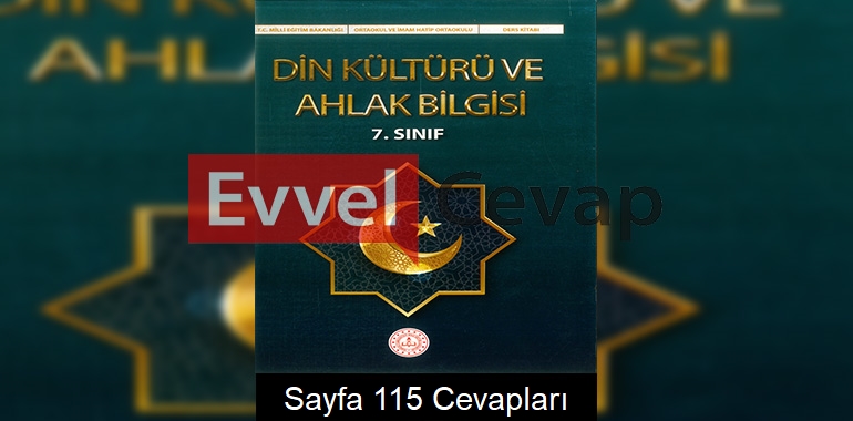 7. Sınıf Din Kültürü Ders Kitabı Cevapları Meb Yayınları Sayfa 115 