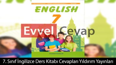 7. Sınıf İngilizce Ders Kitabı Cevapları Yıldırım Yayınları