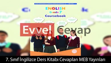 7. Sınıf İngilizce Kitabı Cevapları Meb Yayınları