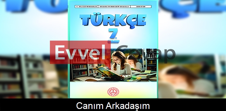 Canım Arkadaşım Metni Etkinlik Cevapları (7. Sınıf Türkçe)