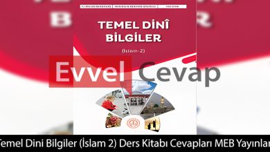 Temel Dini Bilgiler İslam 2 Ders Kitabı Cevapları Meb