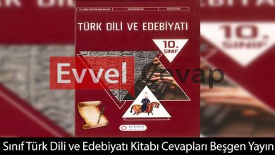 10. Sınıf Edebiyat Ders Kitabı Cevapları Beşgen Yayınları