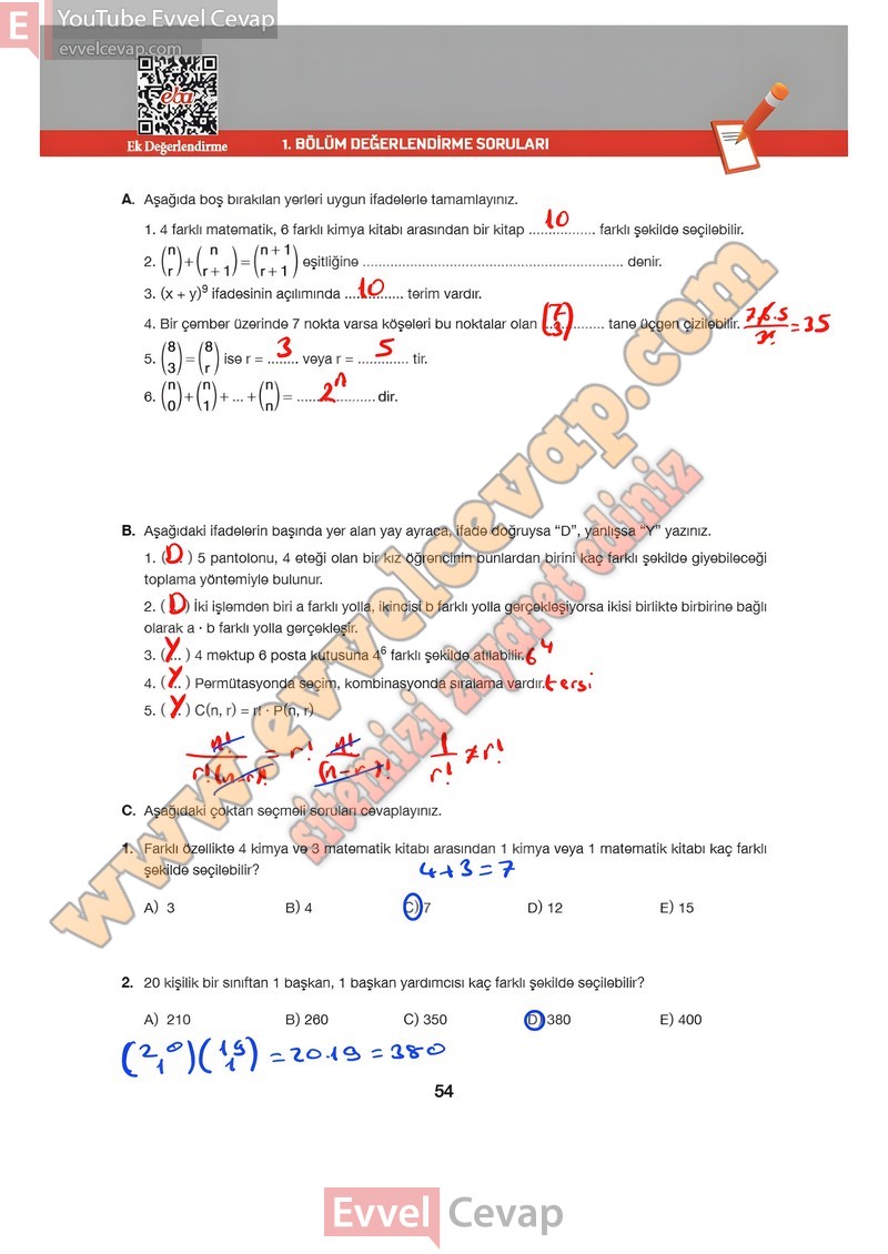 matematik 10 sınıf hecce yayıncılık sayfa 54