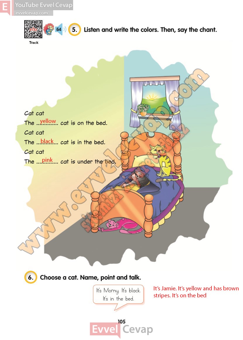 2-sinif-ingilizce-ders-kitabi-cevaplari-hecce-sayfa-105